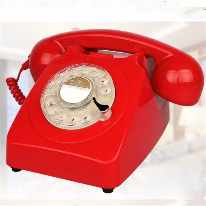 5 Retro Rotary Dial Home Phones, Old Fashioned Classic Corded Telephone Vintage Landline Phone