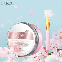 LAIKOU Naturals Sakura Volcanic Mud สำหรับผิวหน้าและผิวกายมาส์กหน้าบริสุทธิ์สำหรับสิวสิวหัวดำและ Skin.2.8oz มัน