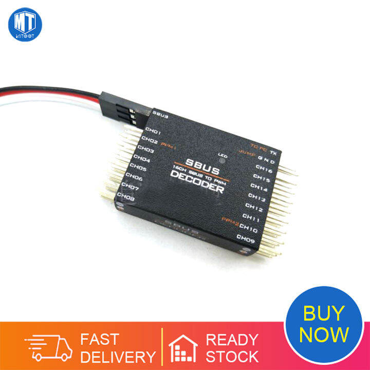 DIY SBUS To PWM/PPM Decoder 16 Channel Converter Receiver Signal ...