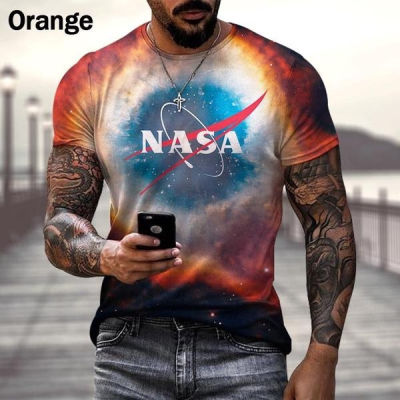 2023 Men Women Fashion NASA 3d Printed T-Shirt Summer Casual Short Sleeve Tees 2XS-6XL
