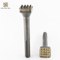 Alloy Point Groove Gouge Flat Round Electric Flower Hammer Drill Bit Stone SlabBridgeWallCement Pavement Chisel LT060