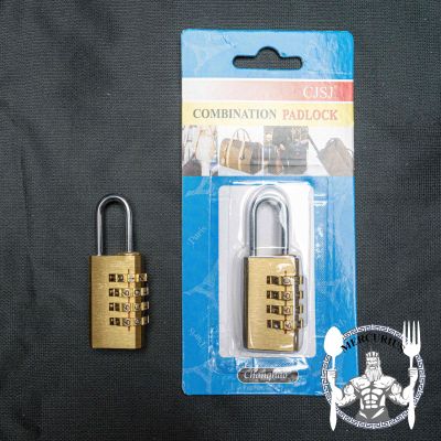 กุญแจรหัส สีทอง ไซส์เล็ก กุญแจกระเป๋าเดินทาง ปลอดภัย By Mercurius