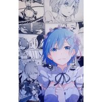 2023 in stock ✆♝○Anime Re:Zero Rem Blanket , Duvet &amp; Bed Sheet，Contact the seller to customize the pattern for free