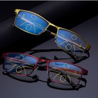 Progressive Multi focus Reading Glasses for Men Women 2022 Anti blue Light Near Far Reading Glasses Anti radiation Metal Gafas