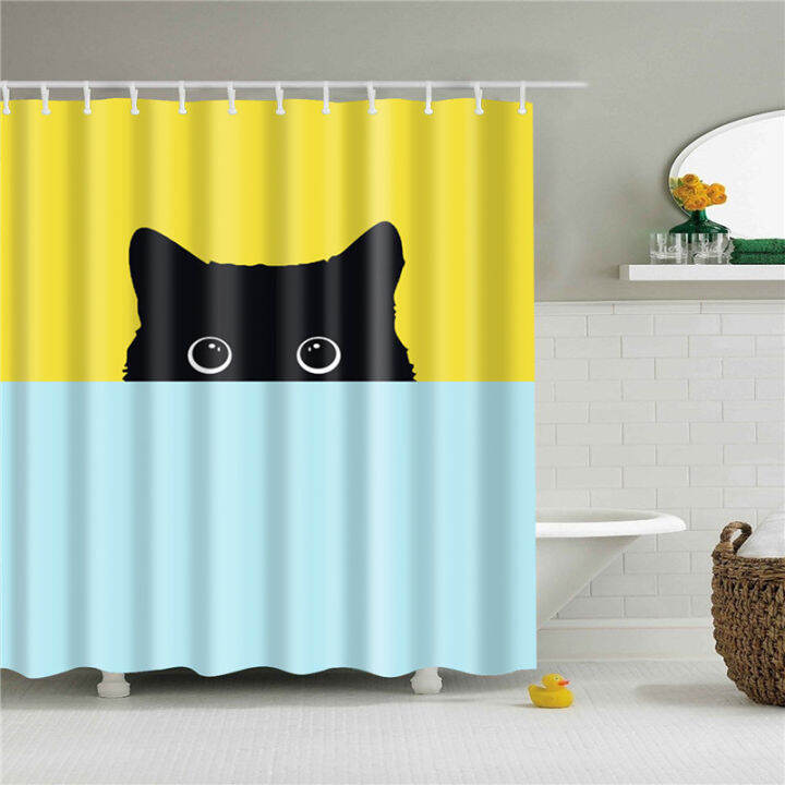 funny-shower-curtains-bathroom-curtain-with-hooks-decor-waterproof-cat-dog-3d-bath-180-180cm-creative-personality-shower-curtain