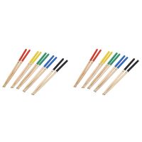 10 Pairs 7A Maple Drum Sticks for Kids/Children, Fit for All Drum Sets Drum Accessories Multi Color