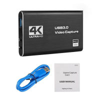 การ์ดจอ4K USB 3.0รองรับ HDMI ตัวจับเครื่องบันทึกวีดีโอ1080P 60Hz HD สำหรับจับการ์ดเกมกล้องบันทึกวิดีโอ