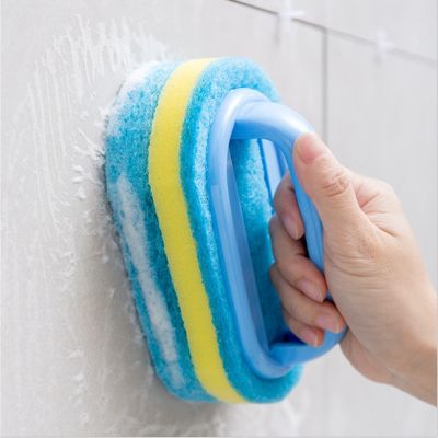 【CC】 Sponge with Handle Cleaning Glass Thickening Stain Removal