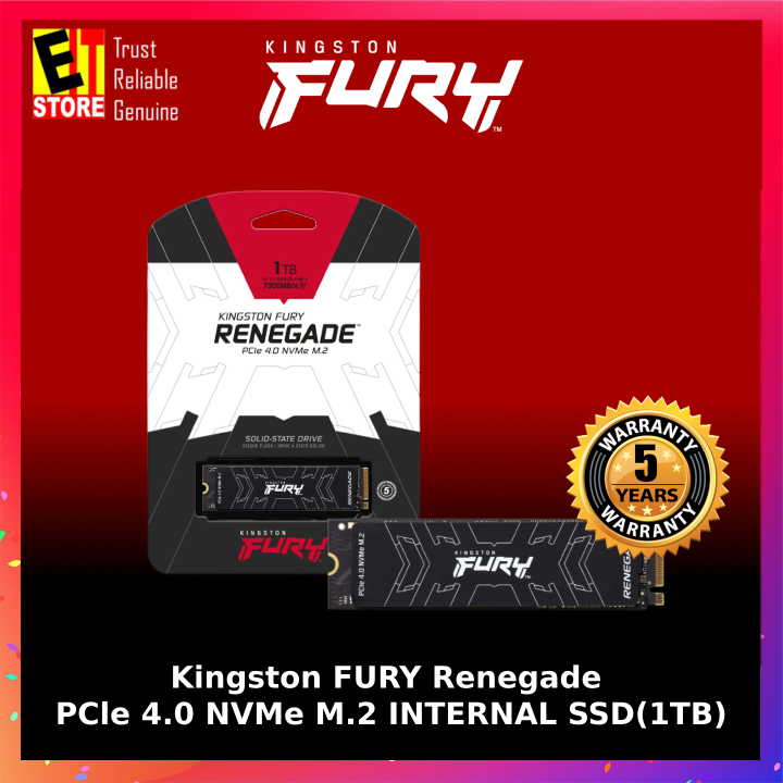 KINGSTON FURY RENEGADE PCIe 4.0 NVMe M.2 INTERNAL SSD (500GB/1TB