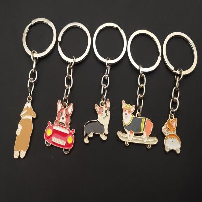 【YF】◐◐  New Cartoon Keychain Enamel Dog Jewelry Car Accessories Pendant