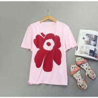 【HOT】Marimekko เสื้อยืดส่งฟรี สินค้าพร้อมส่ง100%cotton
