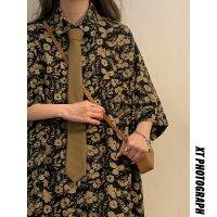 【Ready】? ve bque mens sle retro oversize short-sed floral