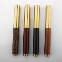 ✸✐ﺴ Vintage Wooden Fountain Pen Bronze Pen Small Extra Fine Nibs Business Office Writing School Supplies Pocket Pens