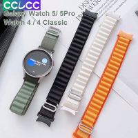 สายนาฬิกาไนลอน CCLCC เข้ากันได้กับนาฬิกา Samsung 5 Pro 45Mm/Galaxy Watch 5 40Mm 44Mm/Watch 4/ Watch 4 Classic 42Mm 46Mm,สายยืดกีฬาทอแบบห่วงอัลไพน์