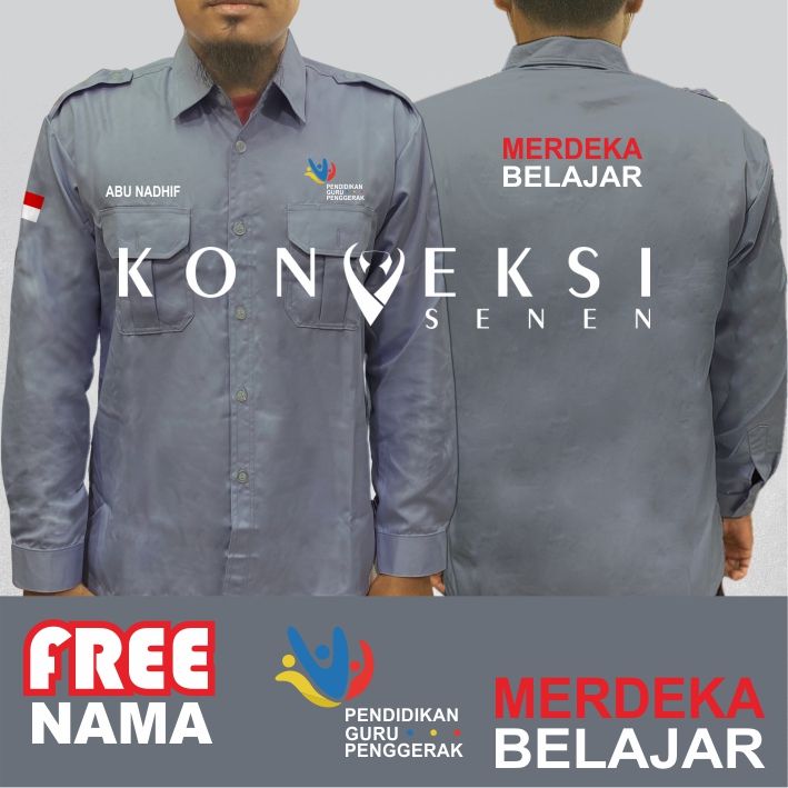 Kemeja Merdeka Belajar Baju Merdeka Belajar Seragam Merdeka Belajar Pdh