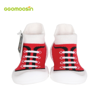 รองเท้าเด็กหัดเดิน GGOMOOSIN - Canvas Red (สีแดง) Baby Shoes - MADE IN KOREA ใส่สบาย ระบายอากาศ รองเท้าเด็กอ่อน รองเท้าเด็กชาย