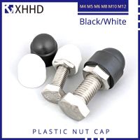 [DE69] Nut ครอบคลุมสีดำสีขาวโดมป้องกันสกรูสัมผัสหกเหลี่ยมพลาสติก PE Bolt Caps ปลั๊ก M4 M5 M6 M8 M10 M12