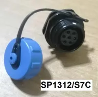 SP13 Connector ยี่ห้อ WEIPU รุ่น SP1312/S7C 7Pin ระดับกันฝุ่นกันน้ำ IP68 ตัวเมีย แบบตืดฝั่ง