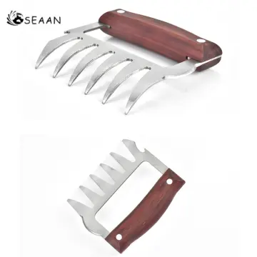 2PCS Metal Meat Shredder Claws, 18/8 Stainless Steel Meat Forks