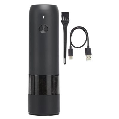 Rechargeable Electric Pepper Grinder, USB Power Supply, Adjustable Thickness, Automatic Operation with One Hand
