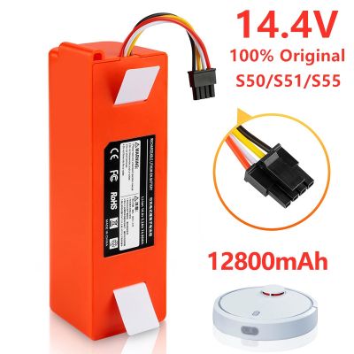 【YF】 BRR-2P4S-5200S 14.4V 6500mAh Robotic Vacuum Cleaner Replacement Battery For Xiaomi Roborock S55 S60 S65 S50 S51 S5 MAX S6 Parts