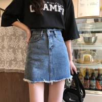 FASHIONJEANS_SHOP กระโปรงยีนส์เอวสูงทรงเอ สไตล์เกาหลี ปลายรุ่ย ## 2030