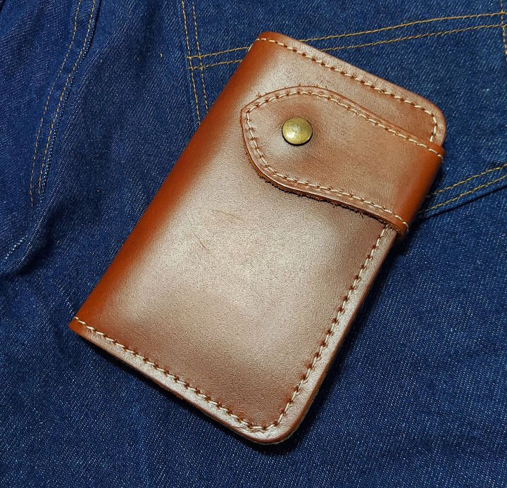 cow-hide-leather-wallet-กระเป๋าหนังวัวแท้-ขนาดกลาง-ทรงตั้ง-กระเป๋าสตางค์หนังแท้-แฮนด์เมด-กระเป๋าใส่สตางค์-แบบ-2-พับ