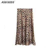 【CW】 2020 vintage high waist leopard print skirts womens punk rock korean style boho streetwear jupe femme