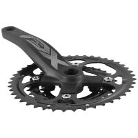 Bicycle Crankset 64/104BCD 32T Disc Compatible 8S/9S/10S/ 11-Speed 170mm Crank Mountain Bike Chainring Black