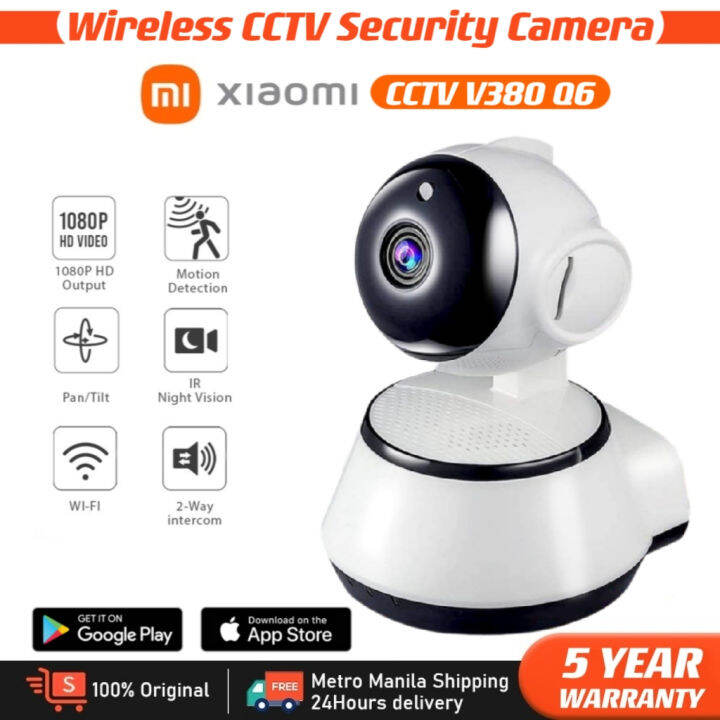 XiaoMi CCTV Camera V380 Q6 1080P Smart Wireless Wifi PTZ Control Home ...