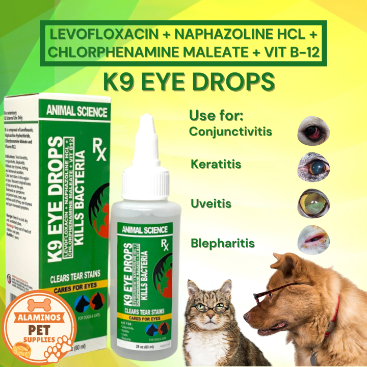 [ APS ] ANIMAL SCIENCE K9 EYE DROPS 60ML / KILLS BACTERIA / FOR DOGS