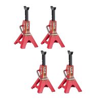 THLA3P 4Pcs Metal Height Adjustable 6 Ton Jack Repair Stand for 1/10 RC Crawler Car Axial SCX10 90046 Traxxas TRX4 TRX6 D90