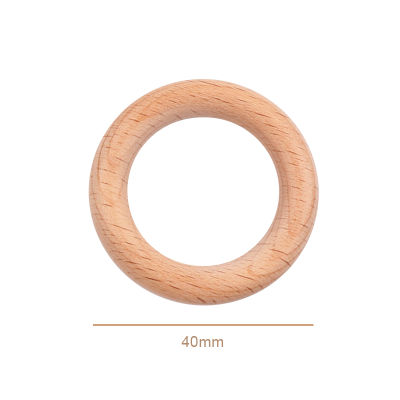 TYRY.HU50Pcs40/55/70mm Beech Wood Ring Food GradeBPA Free Wooden Teether Baby Products DIY For Infant Teething Toys Baby Product