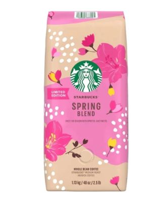 STARBUCKS SPRING BLEND PRINTEMPS เมล็ดกาแฟสตาร์บัคส์ อาราบิก้าแท้ 100% เกรดพรีเมี่ยม ขนาด 1.13 kg (พร้อมส่ง ขนาดสุดคุ้ม !!)