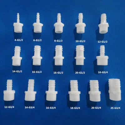 1PCS Plastic Pagoda Hose Barbed Joint 1/2 quot; 3/4 quot; BSP Male To 4/6/8/ 10/12/14/16/18/20/25mm Plastic Soft And Hard Tube Adapter