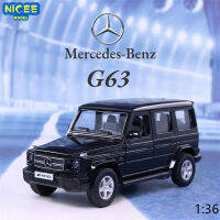 A1:36 Benz G63ล้อแม็กรถยนต์รุ่นดึงกลับยานพาหนะหล่อเล่นของเล่นเด็กโปรดปรานของขวัญ A69M