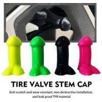 Automobile Luminous Valve Stem Cap 4Pcs Prank Penis Trucks Cap Fits Valve Tire Stem Tire Cars Wheel Cover Dust Car Cap Shap Y5Q6