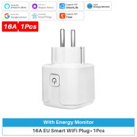 Tuya WiFi Smart Plug 16A/20A EU Smart Socket พร้อม Power Monitor Timing Smart Life รองรับ Alexa หน้าแรกของ Google Yandex SmartThings-Xiaan Store