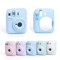 สำหรับ Fujifilm Instax Mini12ซิลิโคนสำหรับกล้องทันทีกระเป๋าสีลูกอมเคสครอบปกป้องสำหรับอุปกรณ์กล้องสำเร็จรูป Mini 12