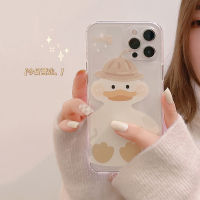 เคสเป็ดการ์ตูนนิ่มของแท้คิว Tpu แฟชั่นสำหรับ IPhone 15Plus 15pro 15Proma X Xs Xr Max 11 Pro Max 12 Mini Pro Max SE 2020 13Mini 13 13Pro 13pro สูงสุด14 14max 14pro 14Promax 7 8 7/8plus ฝาหลัง