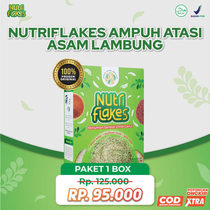 Nutriflakes Sereal Umbi Garut Solusi Tepat Untuk Asam Lambung Gram