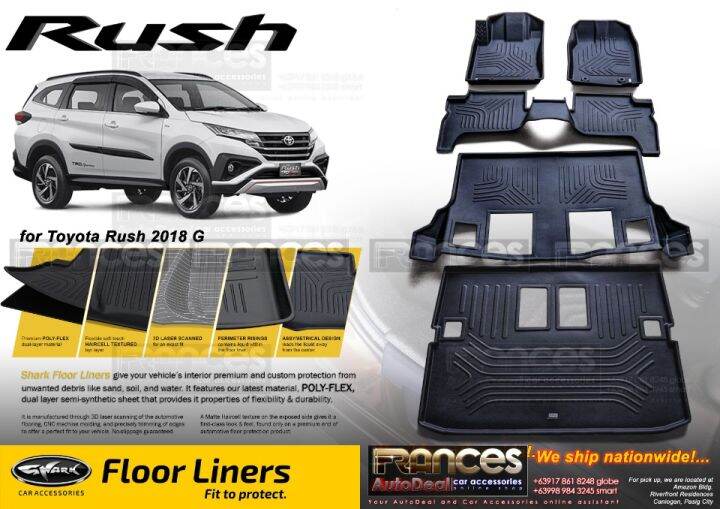 Toyota Rush G 20192022 SHARK DEEP DISH MATTING (7SEATER) ( Toyota Rush