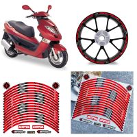 For KYMCO Bet Win 250 16inch 16 quot; Wheels Strips Motorcycle Tire Stickers Reflective Rim Tape Motorbike Bicycle Decals