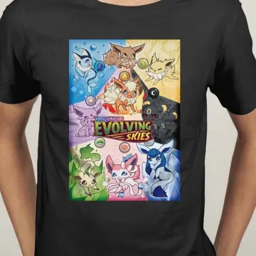 Eevee Evolution Kids Shirt Eeveelution Youth T-shirt Cute 