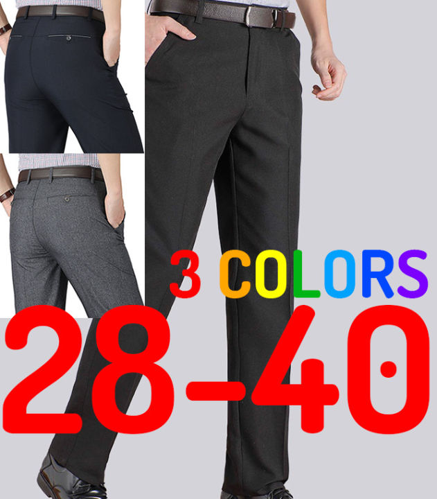 [READY STOCK] Men Formal Office Working Smart Plus Size Long Suit Pants ...