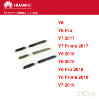 ปุ่มปรับระดับเสียงด้านข้างสำหรับ Huawei Y5 Y6 Pro Prime Y7 2018 Y7 Prime 2017สำหรับ Huawei Y6 Pro ด้านข้างเปิดปิดปุ่มปรับระดับเสียงอะไหล่