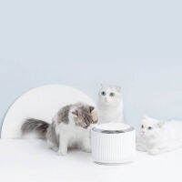 Furrytail Clear Drinking Fountain-White น้ำพุสัตว์เลี้ยง ดีไซน์ปิดเสียง 3 เท่า