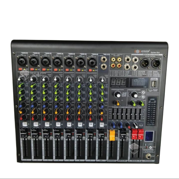 Original Joson Spider 8ch Professional Mixer (8 Channel) | Lazada PH