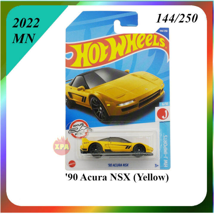 Hot Wheels Honda JDM Diecast Cars 1990 Acura NSX ( Yellow ) 2022 HW J
