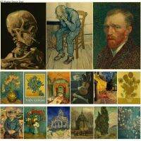 Van Gogh Oil Painting Works Poster Skeleton Kraft Paper Posters DIY Vintage Home Room Bar Cafe Decor Aesthetic Art Wall Painting Drawing Painting Supp